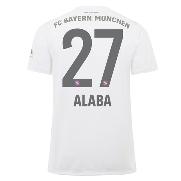 Camiseta Bayern Munich NO.27 Alaba 2ª 2019/20 Blanco